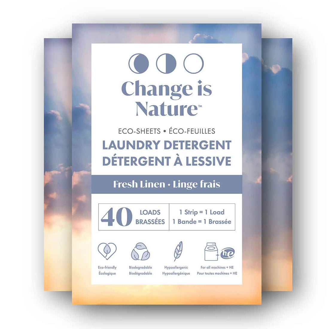 Change is Nature - Fresh Linen Detergent Sheets