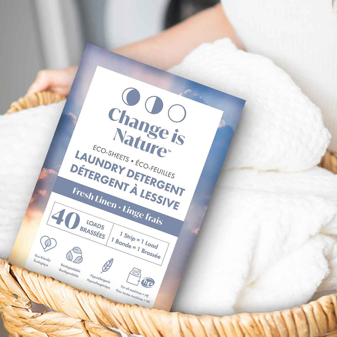 Change is Nature - Fresh Linen Detergent Sheets